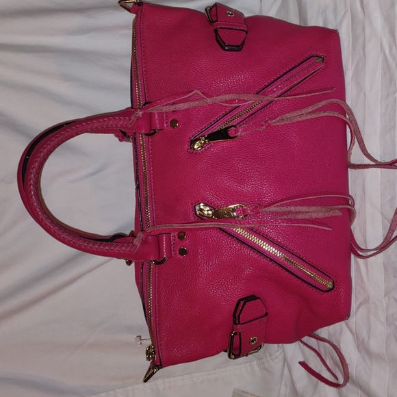 Rebecca Minkoff Handbags - REBECCA MINKOFF fuschia magenta leather satchel